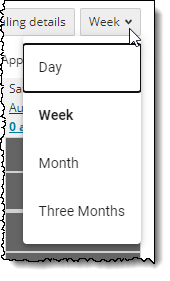 Select a calendar view-picker list.